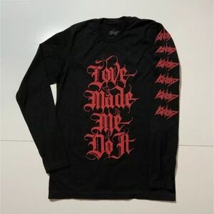 Kat Von D Love Made Me Do It Tour 2021 Concert Merch l/s T-shirt size medium